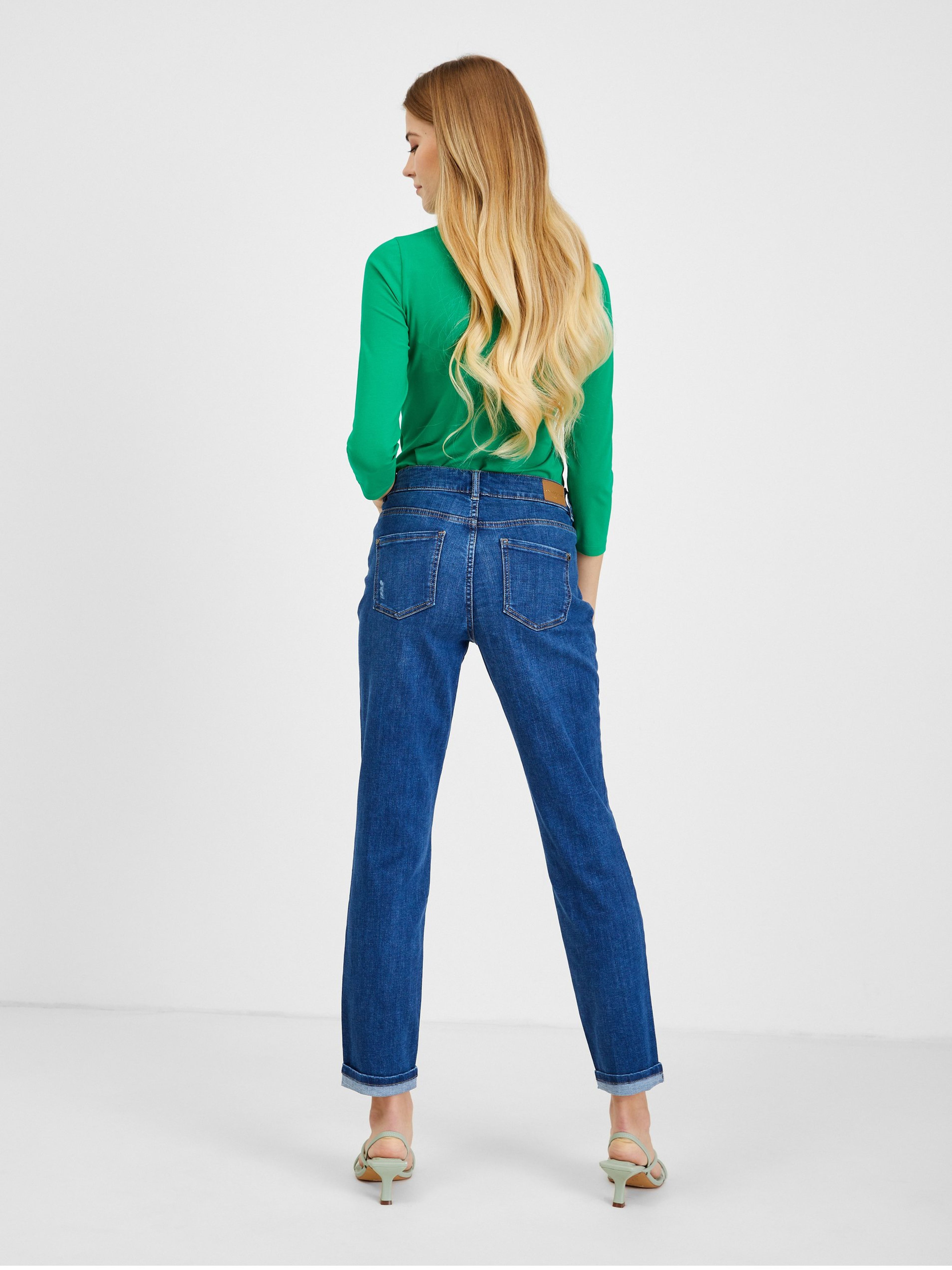 Dunkelblaue Damen Boyfriend Jeans ORSAY