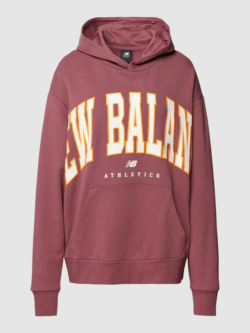 Hoodie in Melange-Optik Modell 'Athletics Warped Class' in bordeaux rot