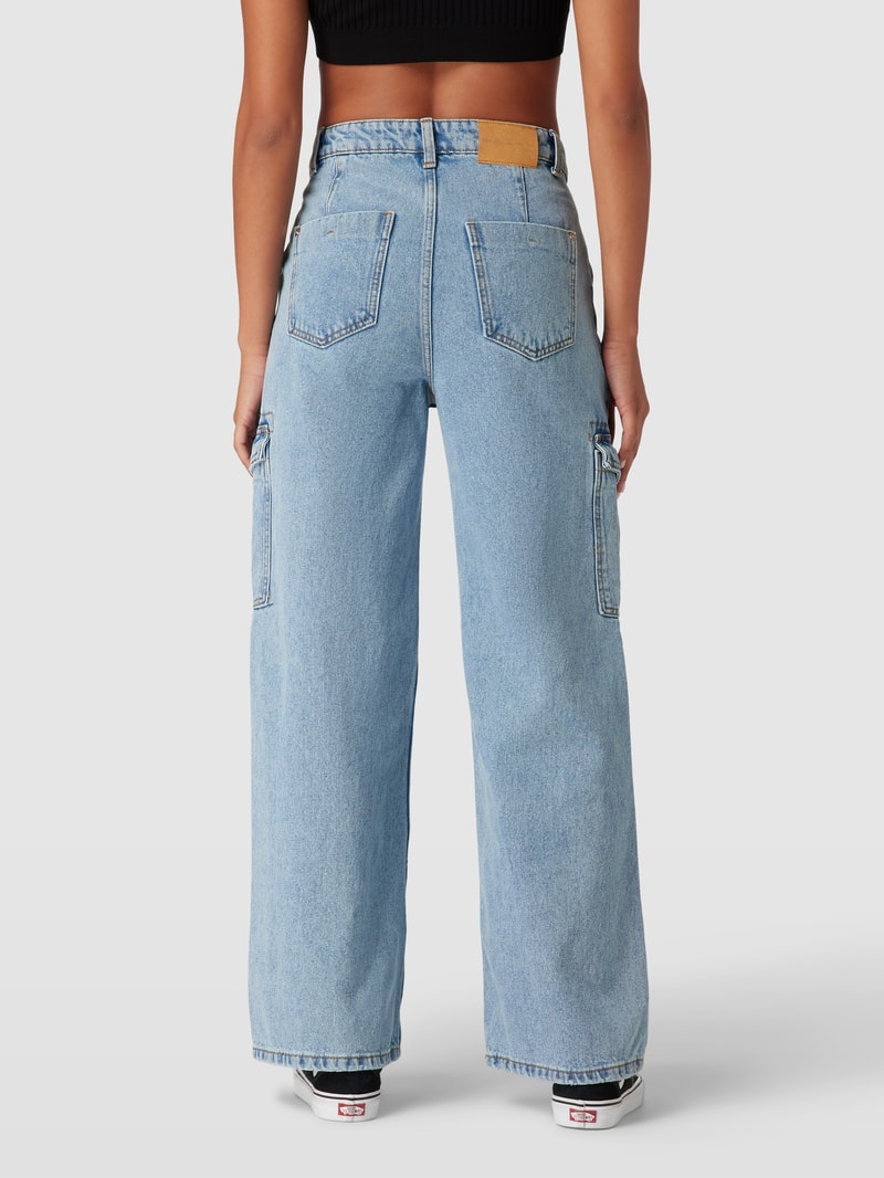 Relaxed Fit Jeans mit Cargotaschen Modell 'HOPE' in dunkelblau