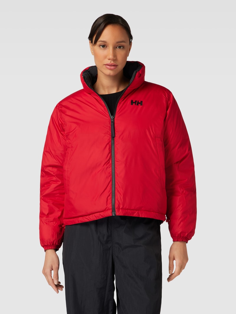 Steppjacke mit Wendefunktion in schwarz