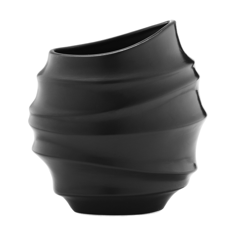 Vase klein schwarz matt