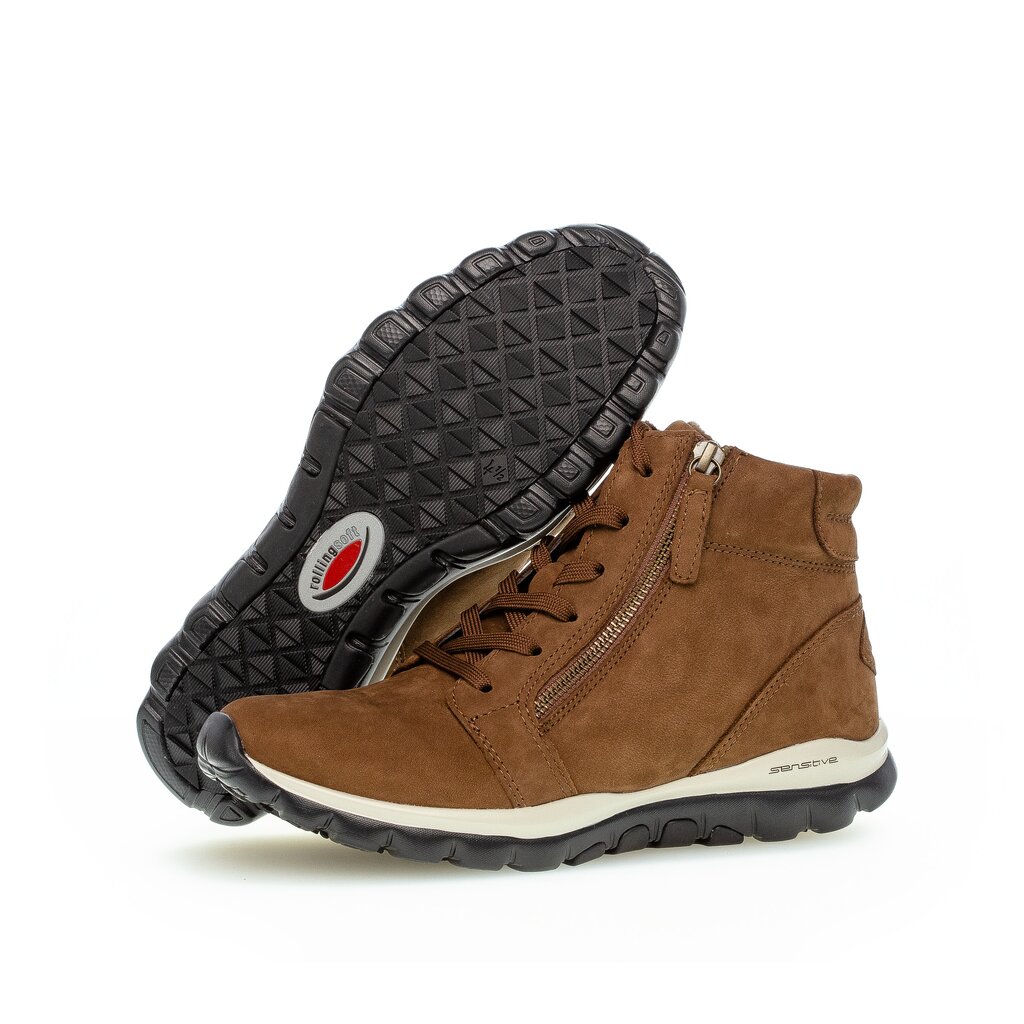 rollingsoft Schnürstiefelette braun