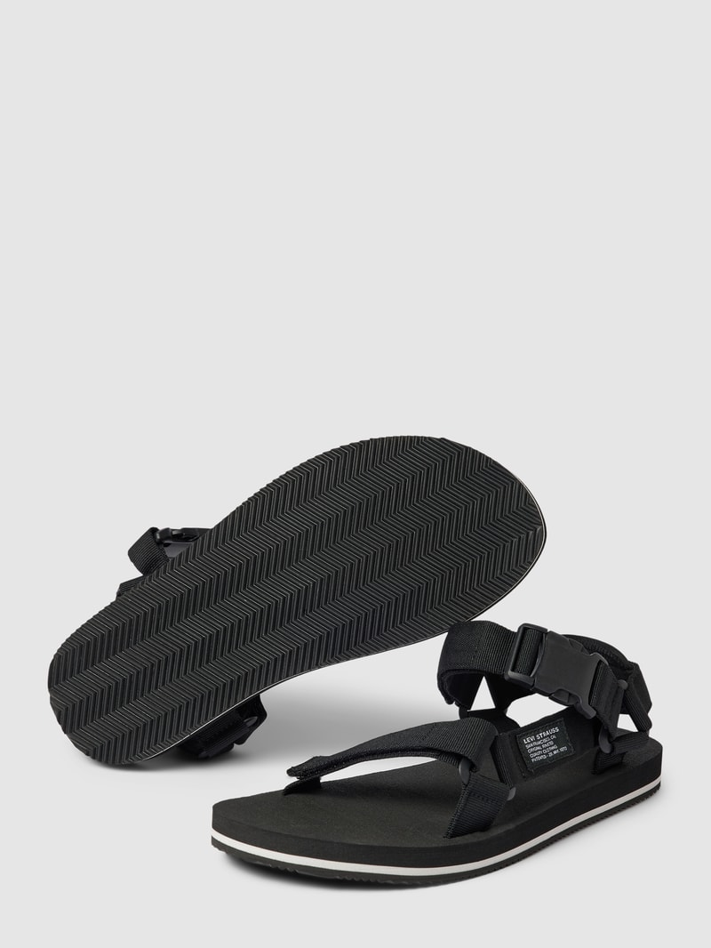 Sandalen mit Label-Patch Modell 'TAHOE' in schwarz