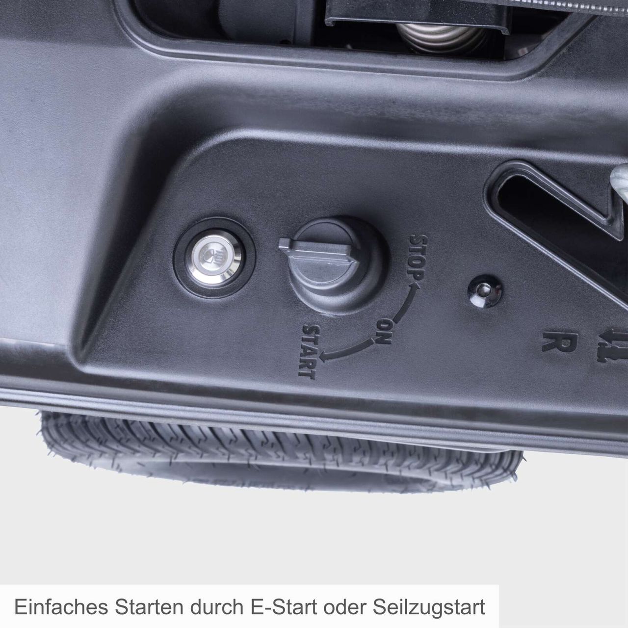 Scheppach Benzin-Aufsitzrasenmäher MR200-61 E Start 6 in 1