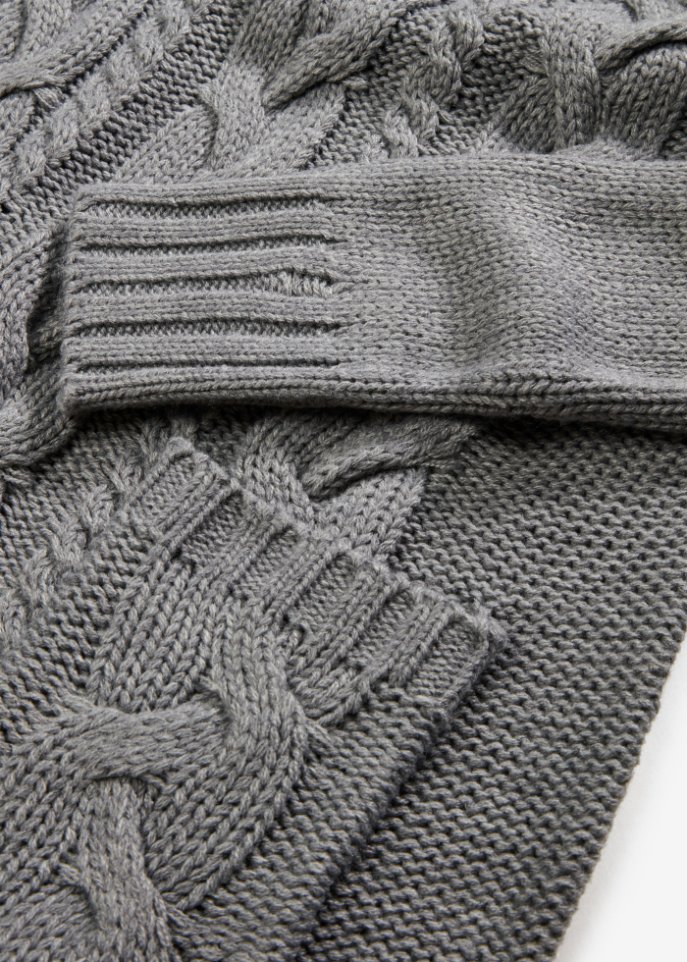 Strickkleid mit Rollkragen und aufgesetzten Taschen