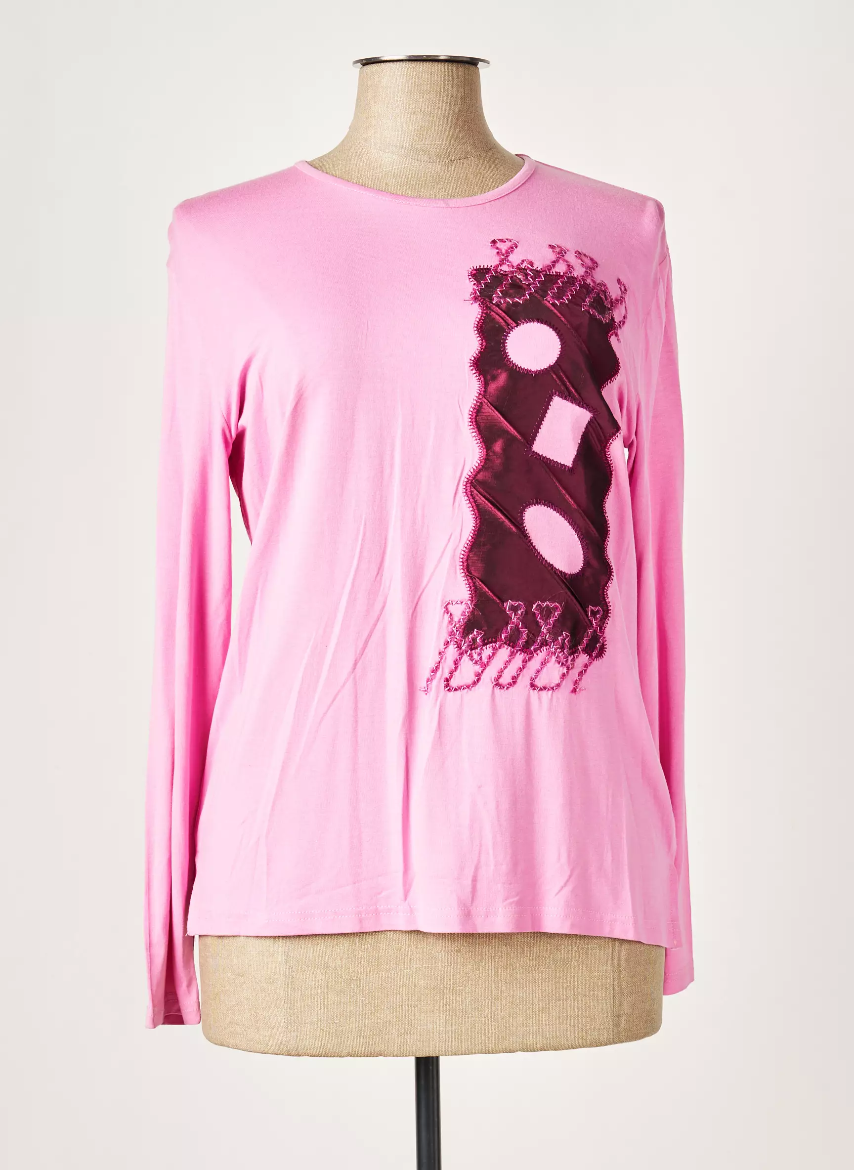Jean Delfin Tshirts Femme couleur rose