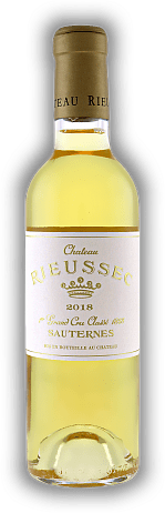 Chateau Rieussec, Sauternes, 1. Grand Cru Classé, edelsüß, 2018, Bordeaux blanc edelsüß  Chateau Rieussec, Sauternes, 1. Grand Cru Classé, edelsüß, 2018, Bordeaux blanc edelsüß   Jahrgang 2018 - 0,375	 Liter - Vol 14,5%