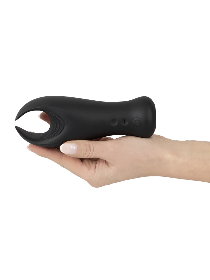 Rebel Masturbator Flügel-Vibrator in schwarz günstig kaufen 16 cm