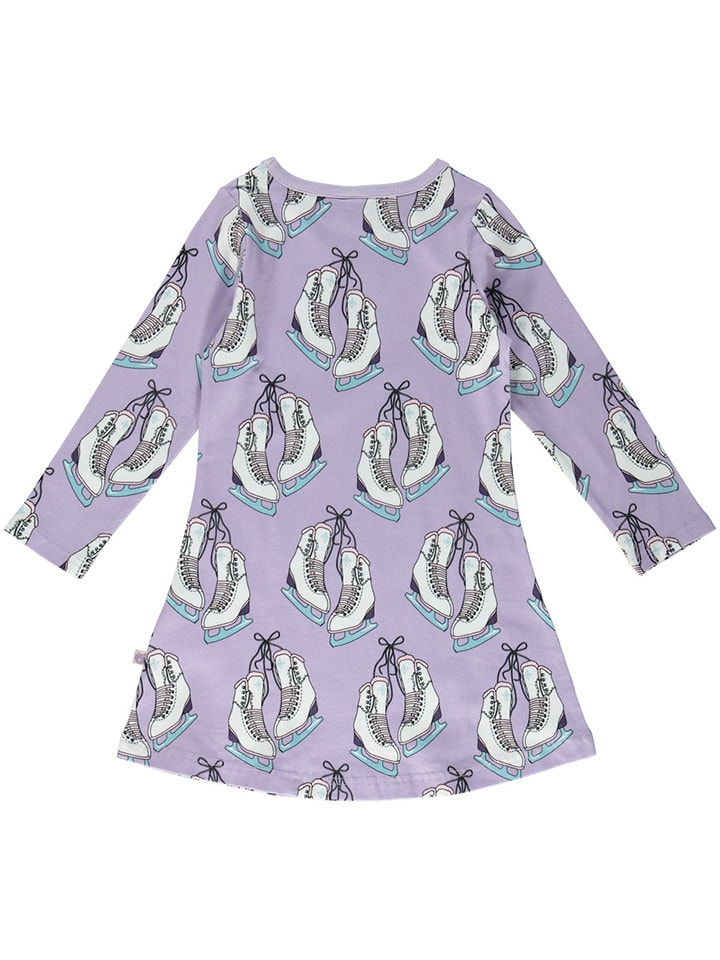 Småfolk Kleid in Lila/ Weiß günstig kaufen