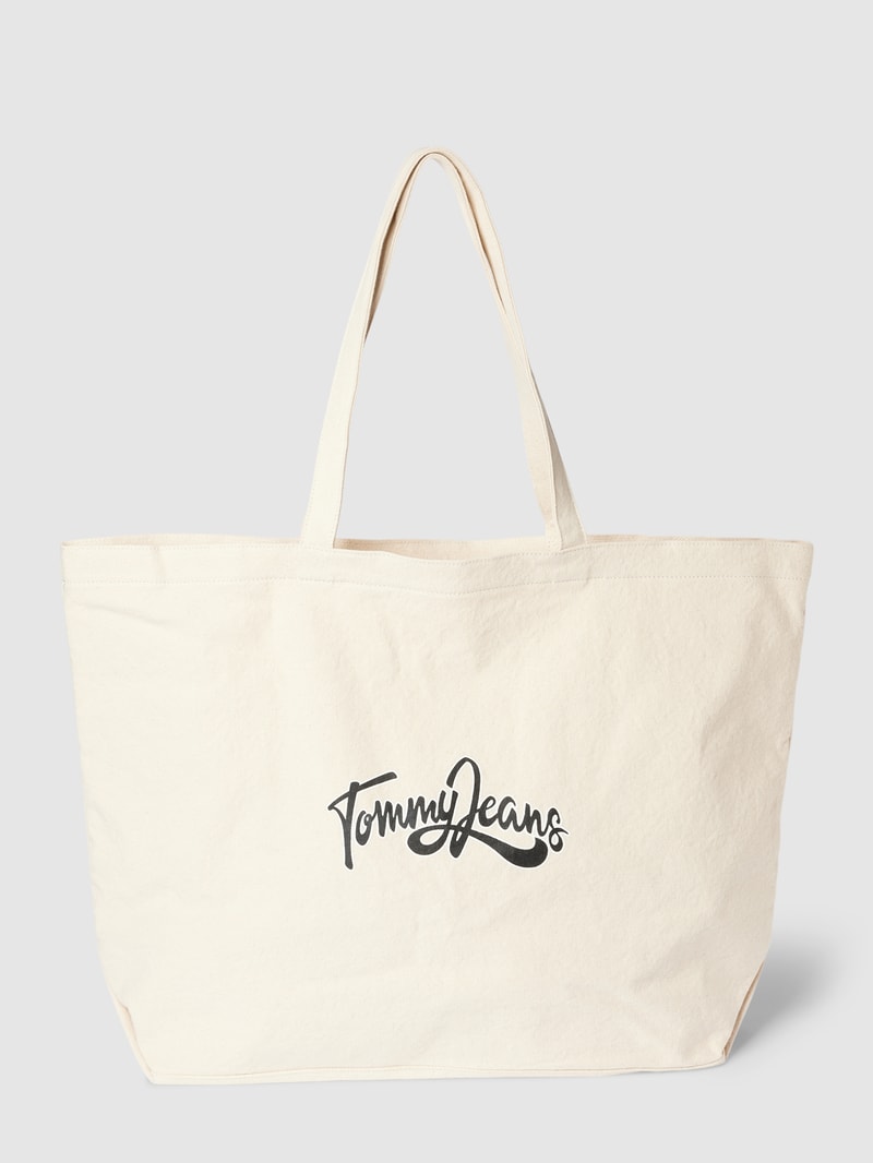 Shopper mit Label-Print in sand