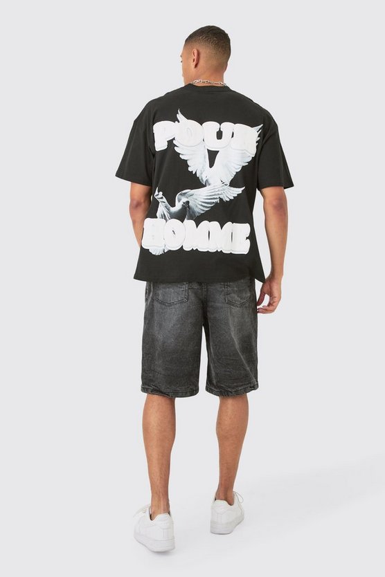 Oversize T-Shirt mit Print