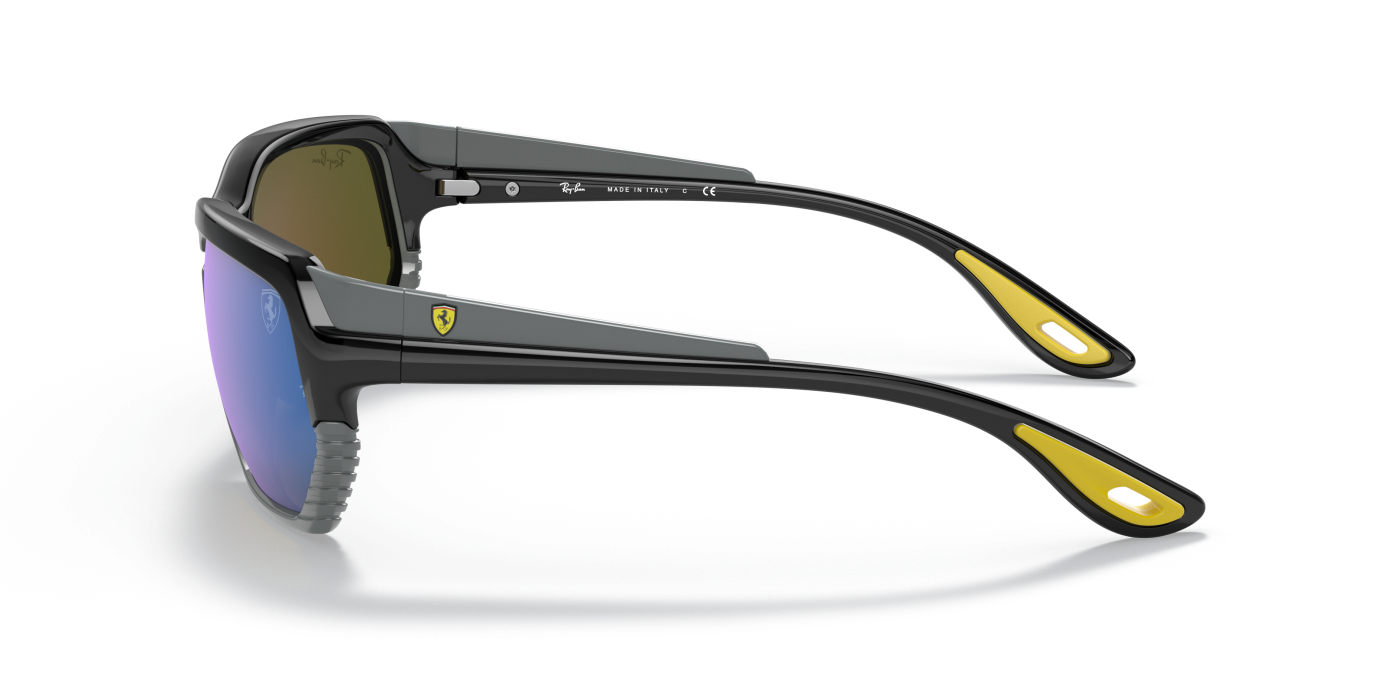 RB4366M COLECȚIA SCUDERIA FERRARI - Negru lucios pe gri-albastru