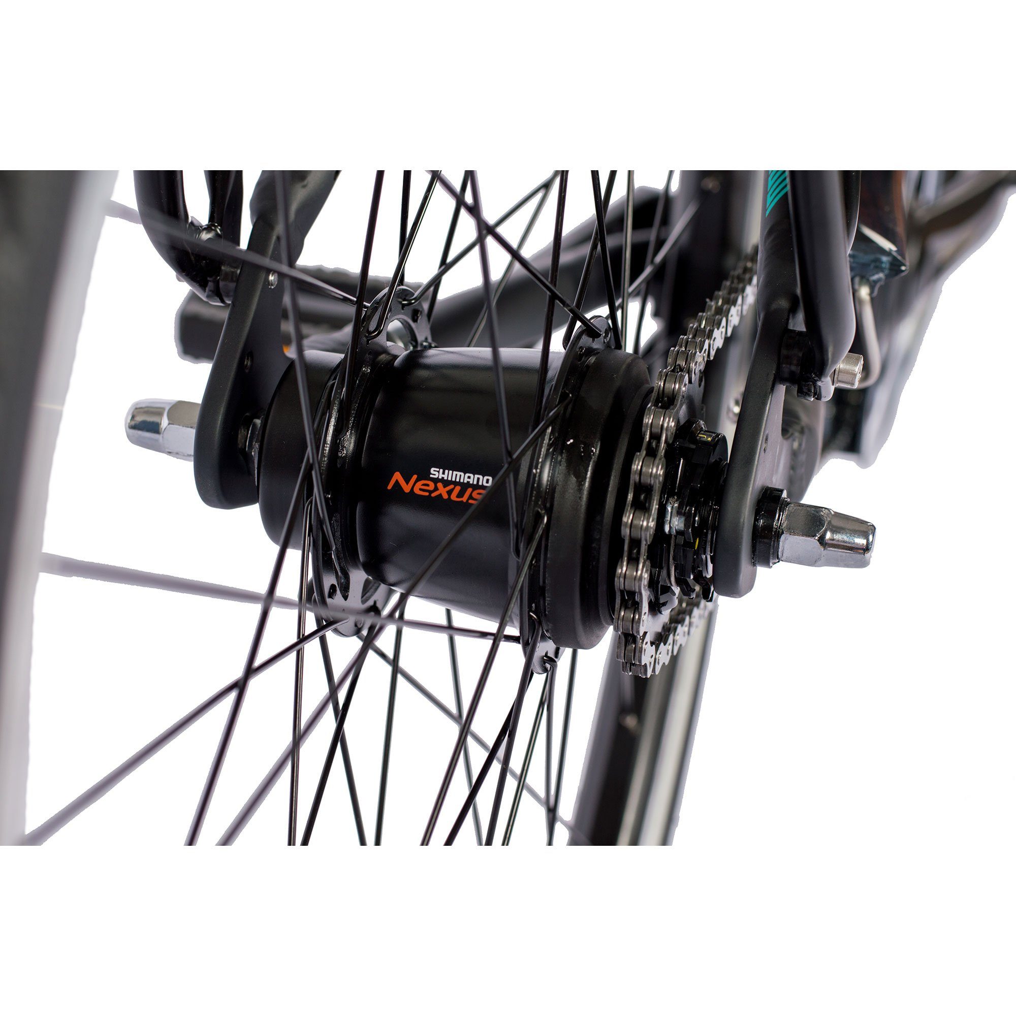 Airtracks Cityrad Herren City Fahrrad 28 Zoll Cityrad CI.2820, 7 Gang SHIMANO NEXUS Schaltwerk, Nabenschaltung, Schwarz Matt - Rahmenhöhen 52 cm & 56 cm  Modeljahr 2022