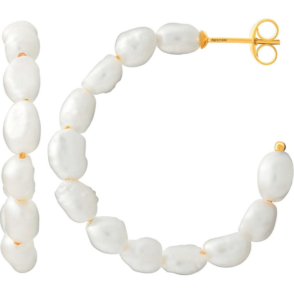 caï Créoles 925 Argent Boucles d'oreilles
