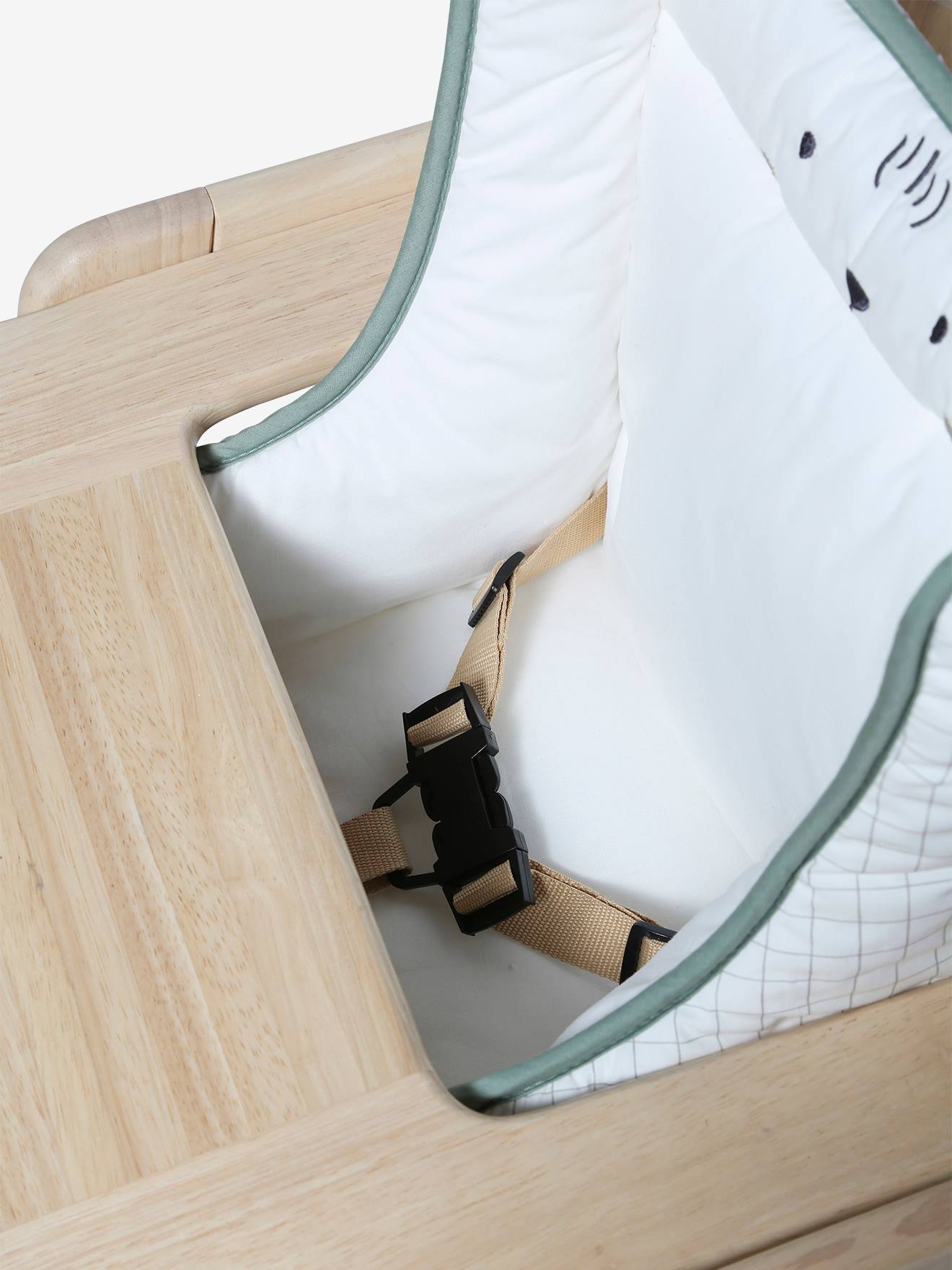 Vertbaudet Sitzkissen für Hochstühle - wollweiß