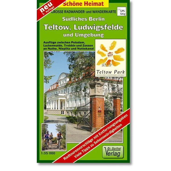 Südliches Berlin - Teltow, Ludwigsfelde und Umgebung 1 : 35 000. Radwander- und Wanderkarte - Wanderkarte