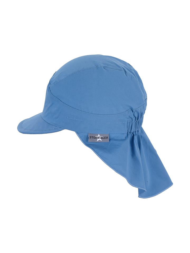 Sterntaler Schirmmütze mit Nackenschutz Basic in samtblau günstig kaufen