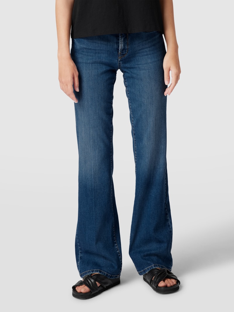Flared Jeans mit Stretch-Anteil Modell 'PARIS FLARED' in blau