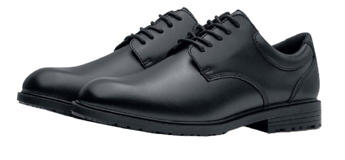Shoes For Crews CAMBRIDGE III Herrenarbeitsschuh, Leder, schwarz Sicherheitsschuh Leder, wasserabweisend, extrem rutschhemmend