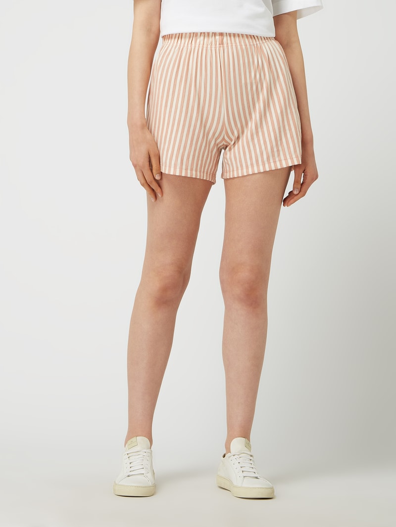 Shorts mit Streifenmuster Modell 'Jolla' in apricot
