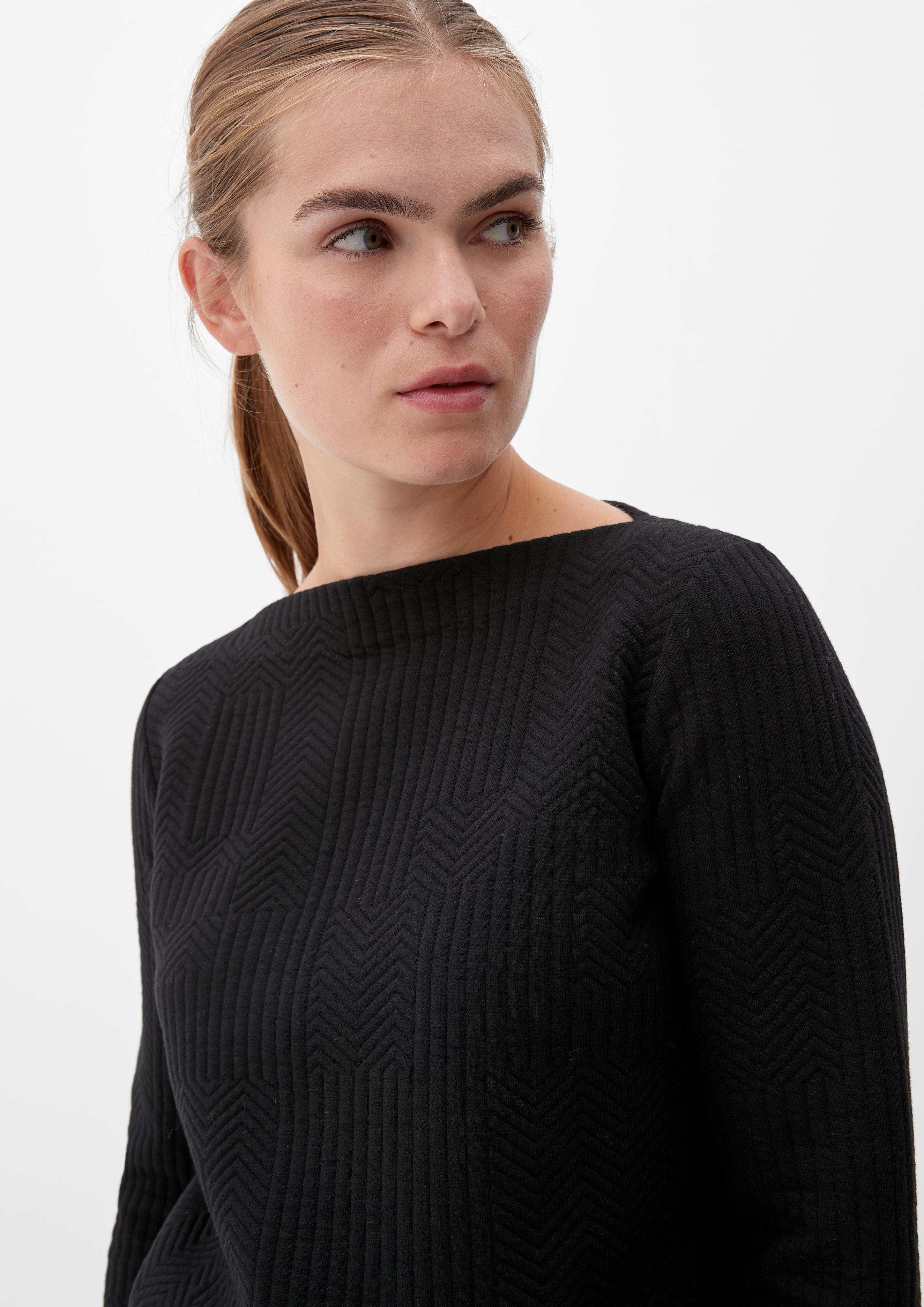 Sweatshirt mit Fischgrat-Muster  2124415-9999