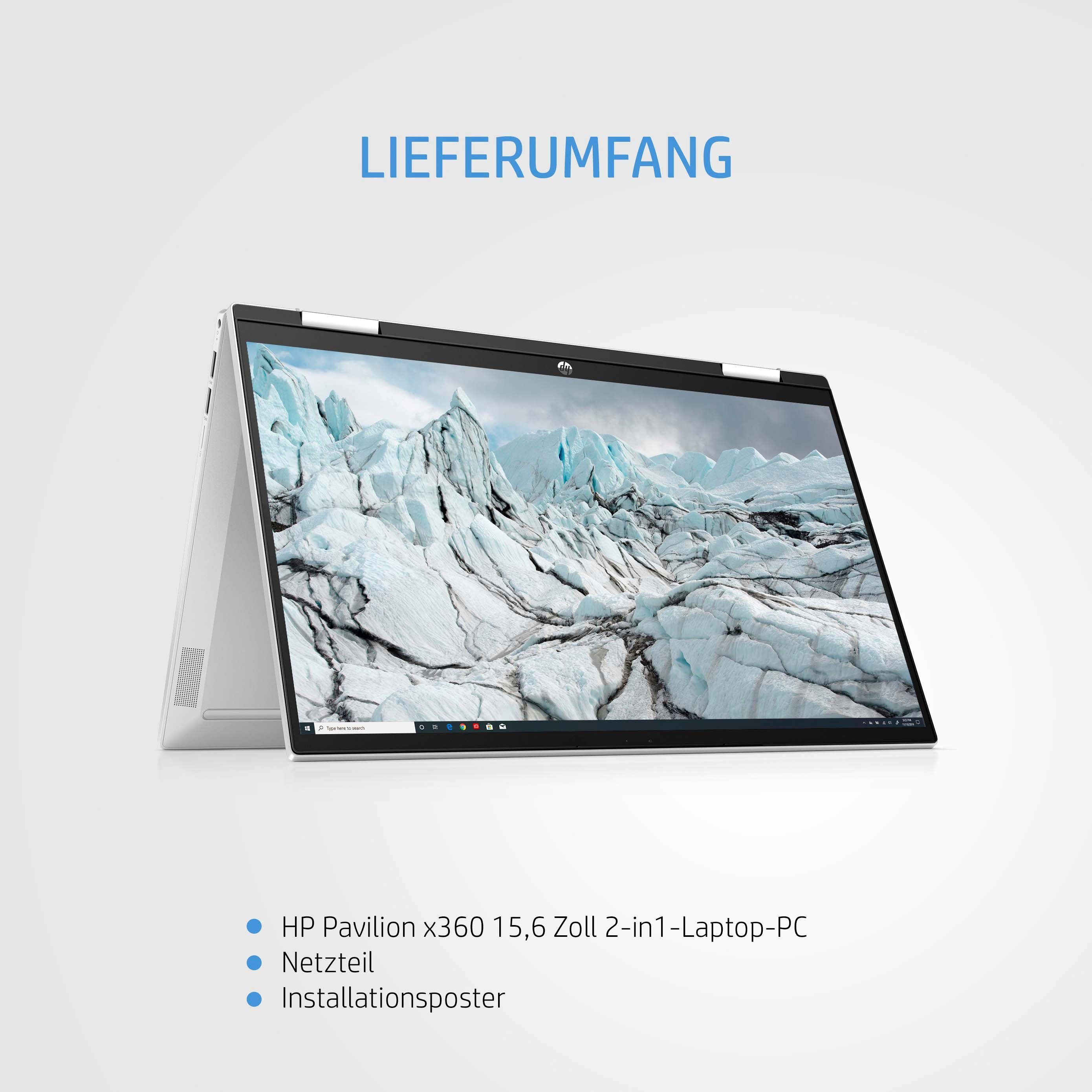 HP 15-er1254ng Convertible Notebook (39,6 cm/15,6 Zoll, Intel Core i5 1135G7, Iris Xe Graphics, 512 GB SSD)
