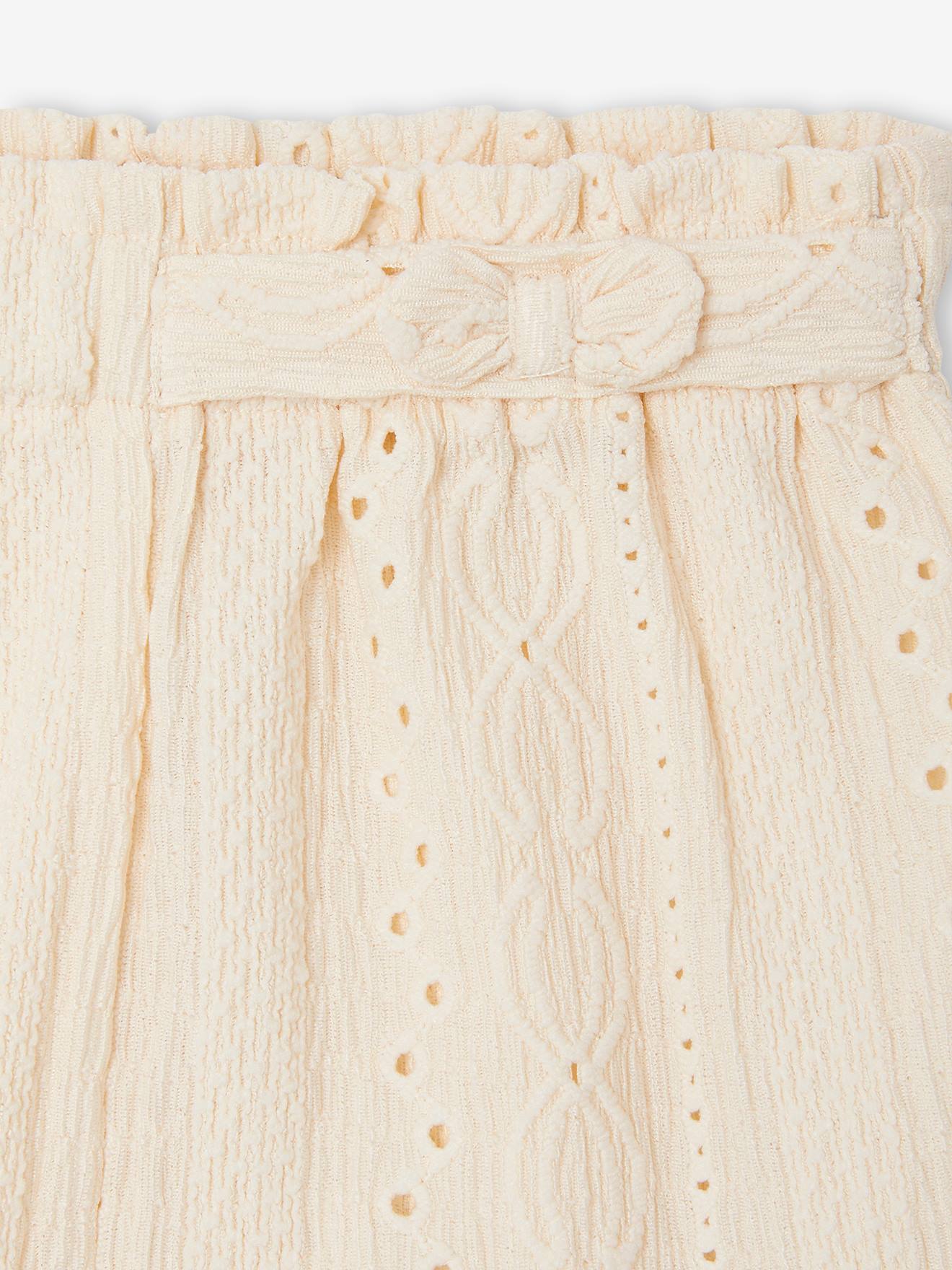 Vertbaudet Baby Shorts mit Strukturmuster - wollweiß