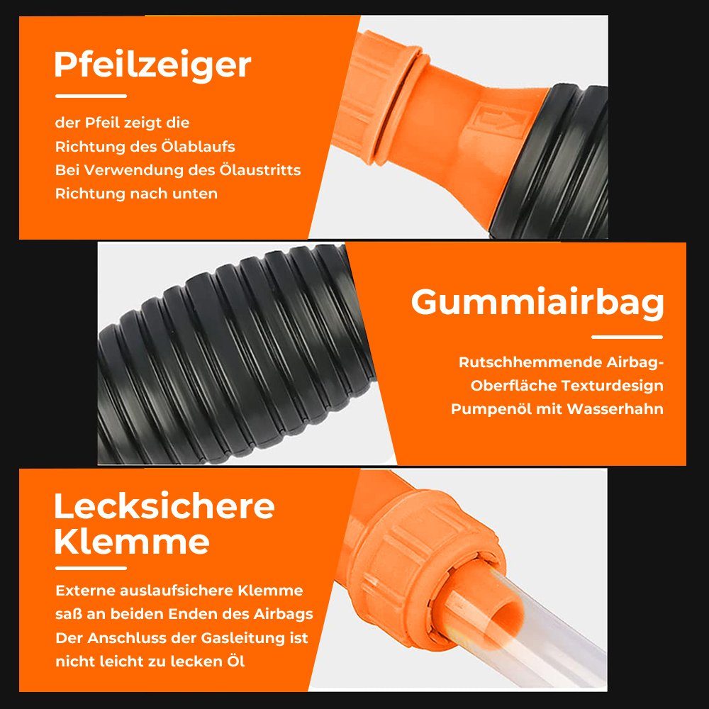 MDHAND Ölabsaugpumpe Benzinpumpe,Absaugpumpe (1-tlg), 2m Schlauch