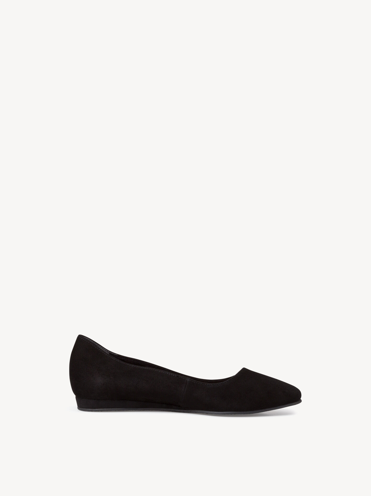 Ballerine en cuir - noir