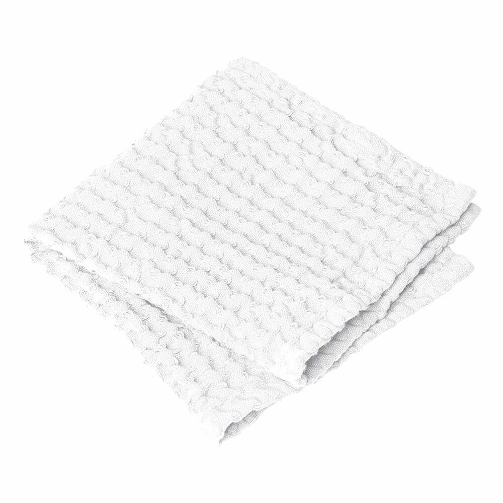 blomus Gästehandtücher Caro 2er Set White 30 x 30 cm, Waffelpiqué (2-St), 100% Baumwolle