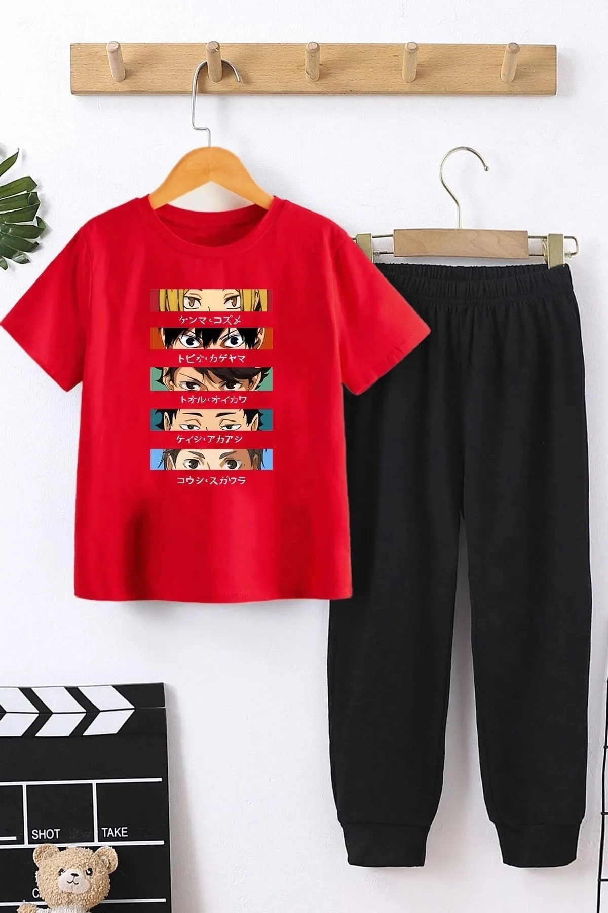 uyguntarz  Kinder Cosplay Haikyuu Bottom - Top Trainingsanzug Set