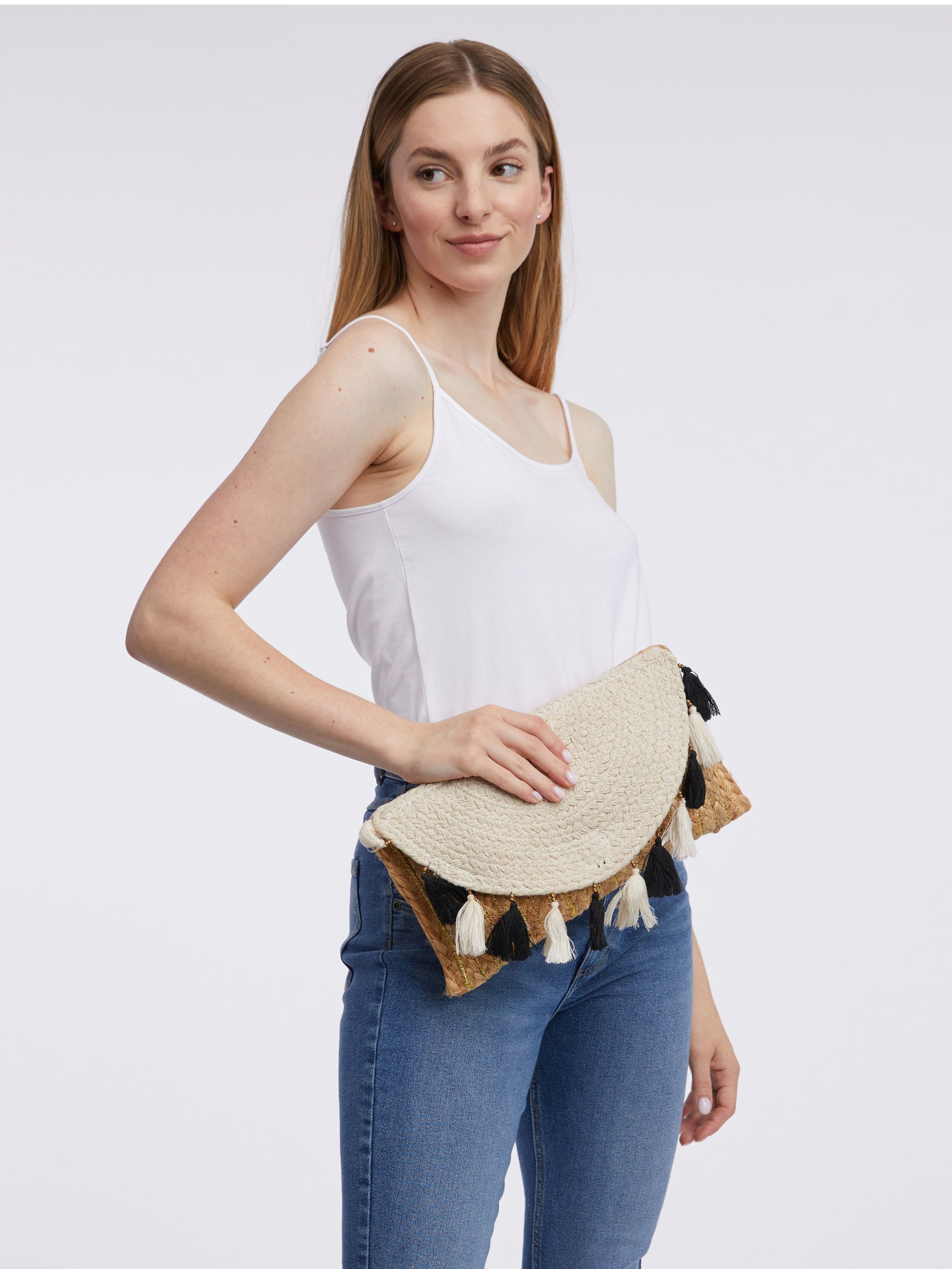 Braun-beige Damenhandtasche ORSAY