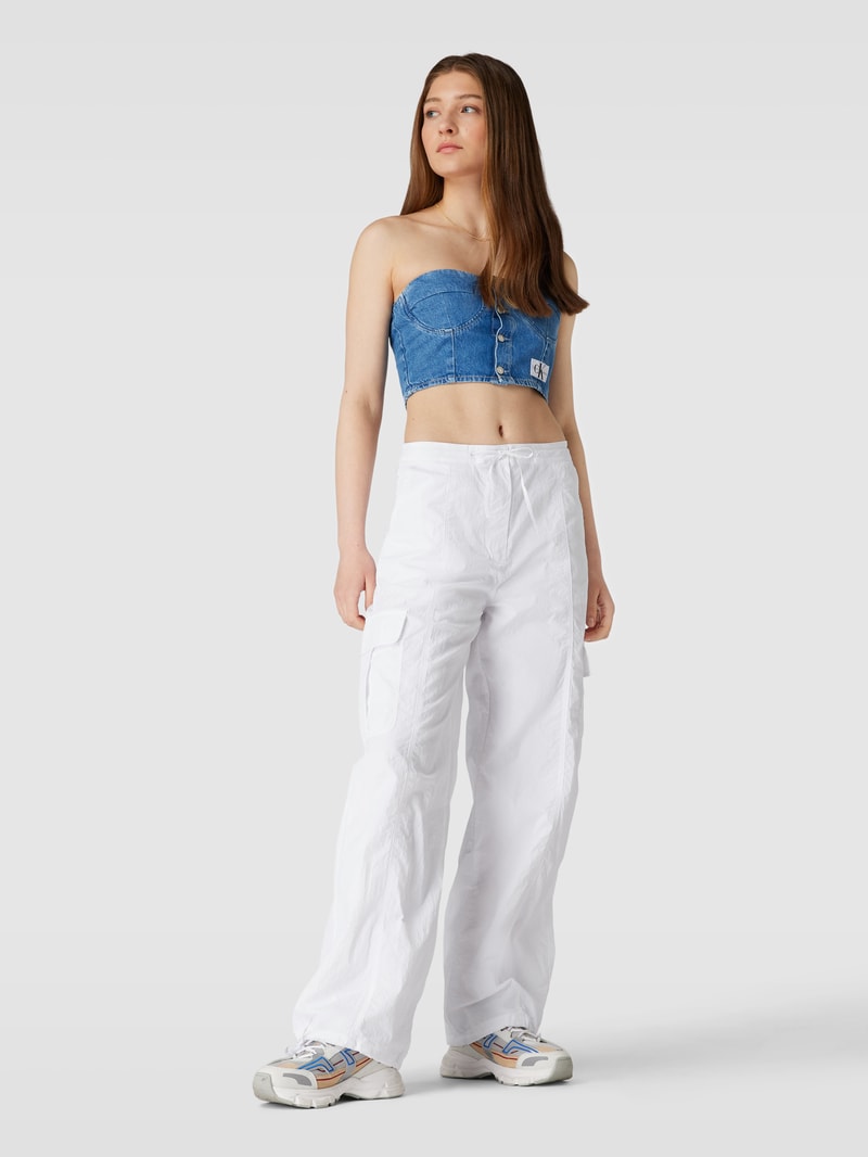Bandeau-Top im Denim-Look in jeans