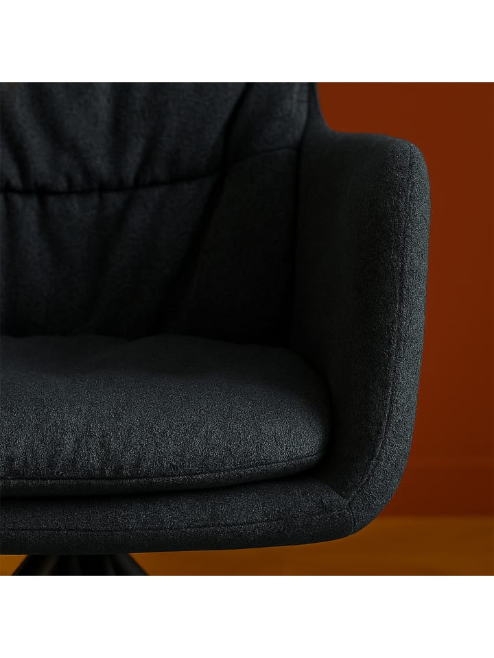 B&D Home Drehstuhl CAZAR in Anthrazit - (B)57,5 x (H)90 x (T)65,5 cm günstig kaufen onesize