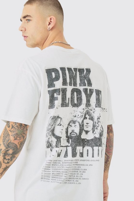 Oversize T-Shirt mit lizenziertem Pink Floyd Band Print