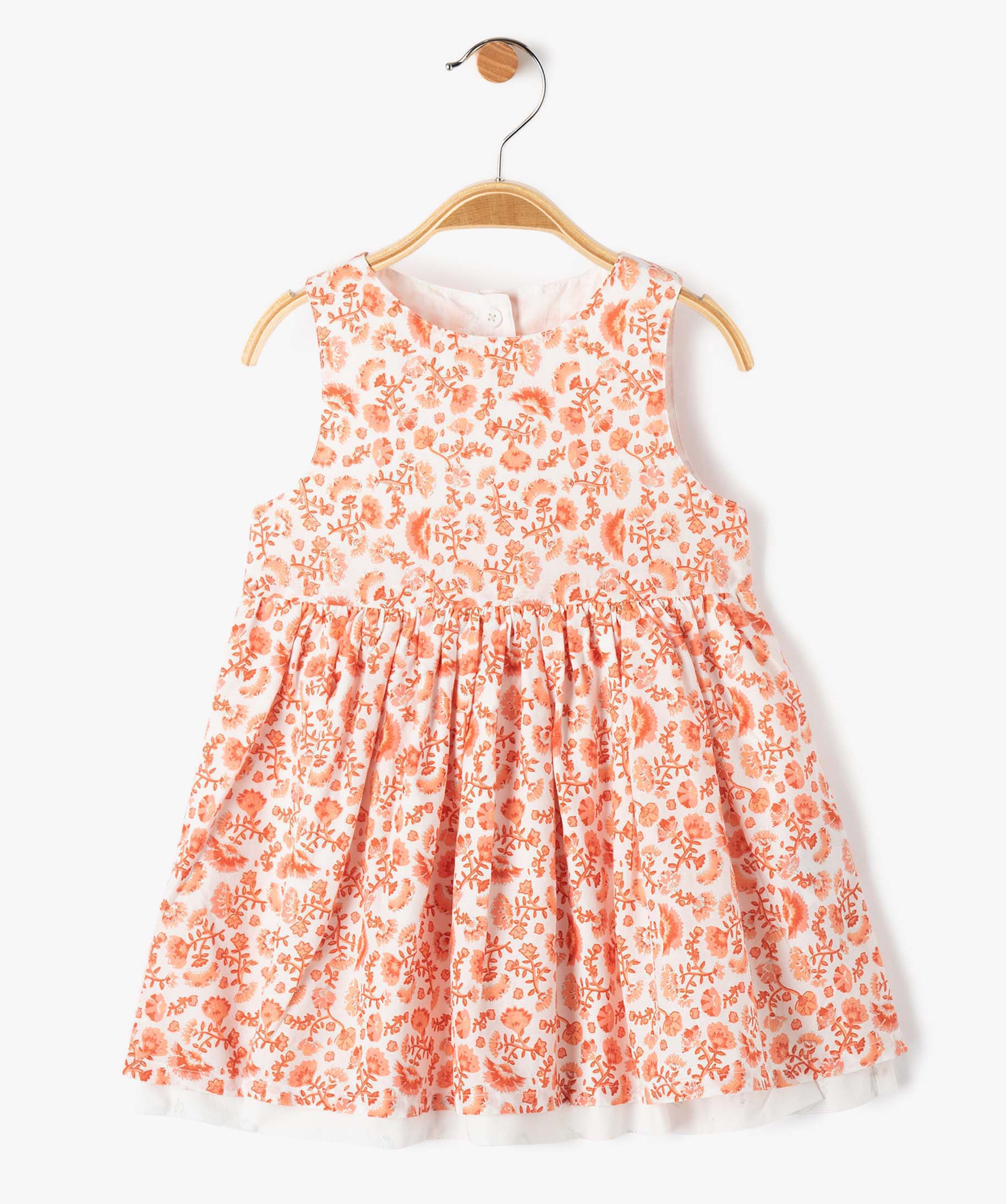 Robe bébé fille à paillettes réversible blanc | GEMO
