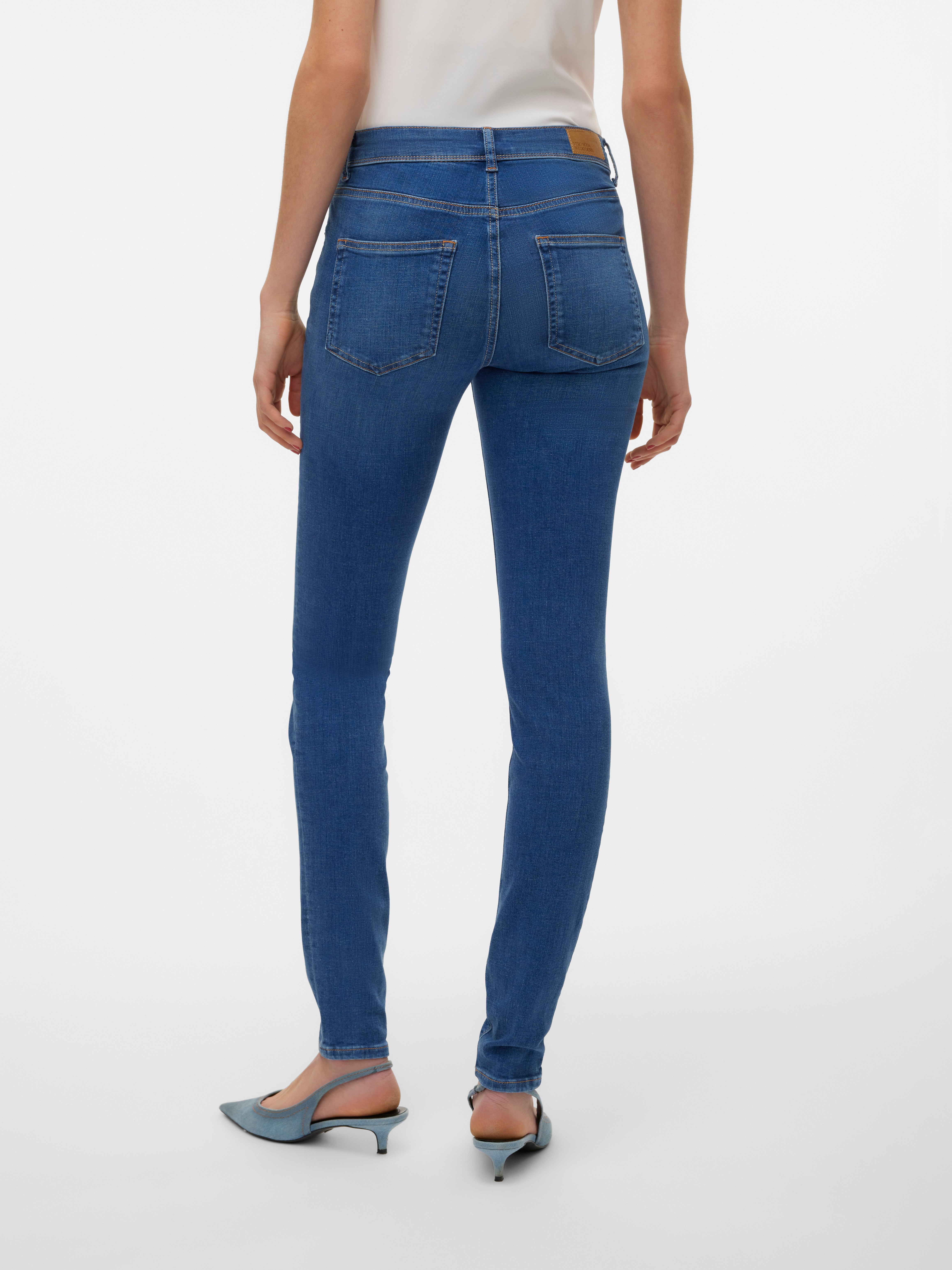 VMLUX Mid Rise Slim Fit Jeans