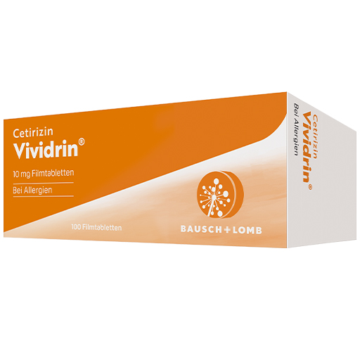 CETIRIZIN Vividrin 10 mg Filmtabletten  100 St  Filmtabletten
