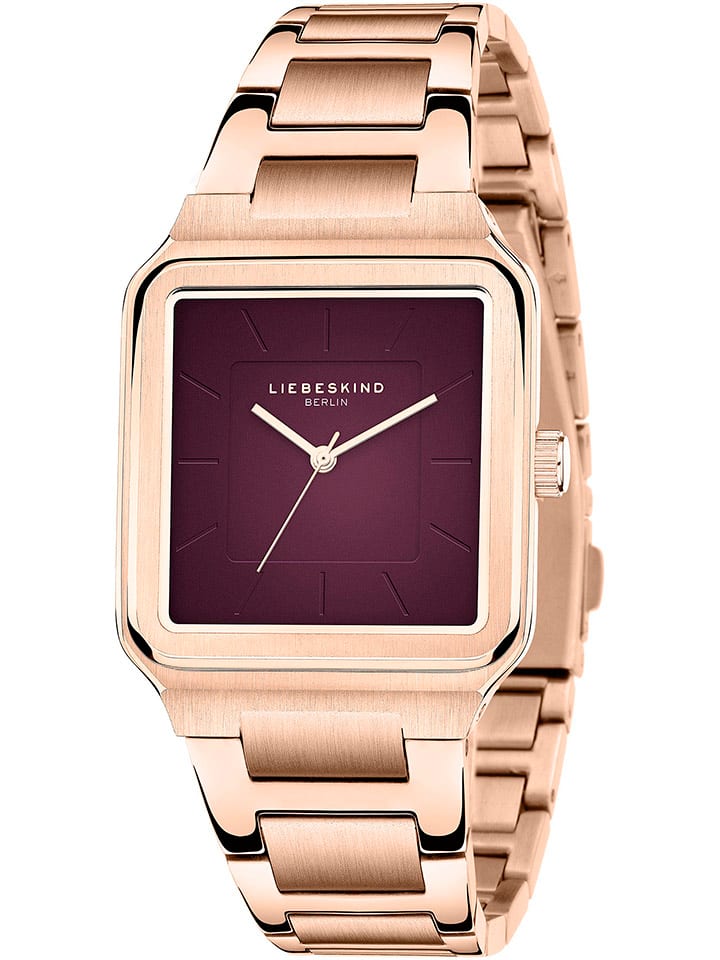 Liebeskind Quarzuhr in Roségold/ Bordeaux günstig kaufen onesize