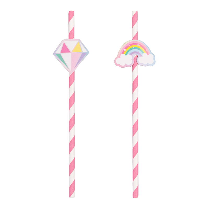 Giform Sugerør 10-pk unicorn