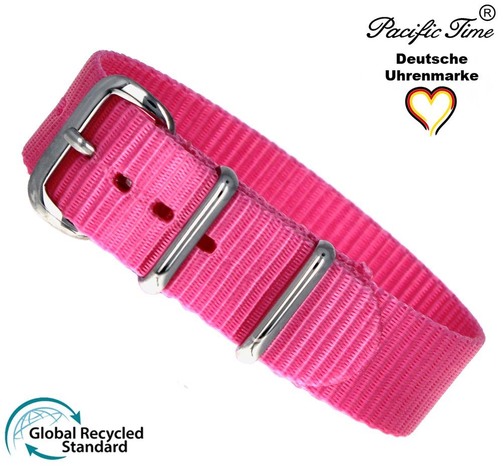 Pacific Time Quarzuhr Kinder Armbanduhr Lernuhr nachhaltiges Wechselarmband, Mix und Match Design - Gratis Versand