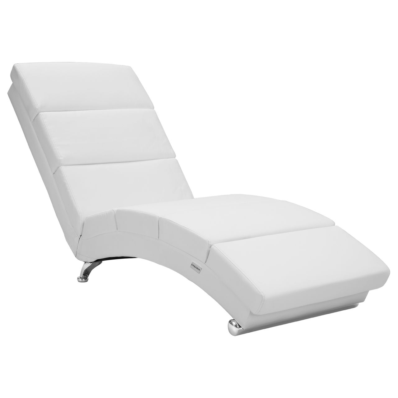 Casaria Relaxliege London Weiß Kunstleder