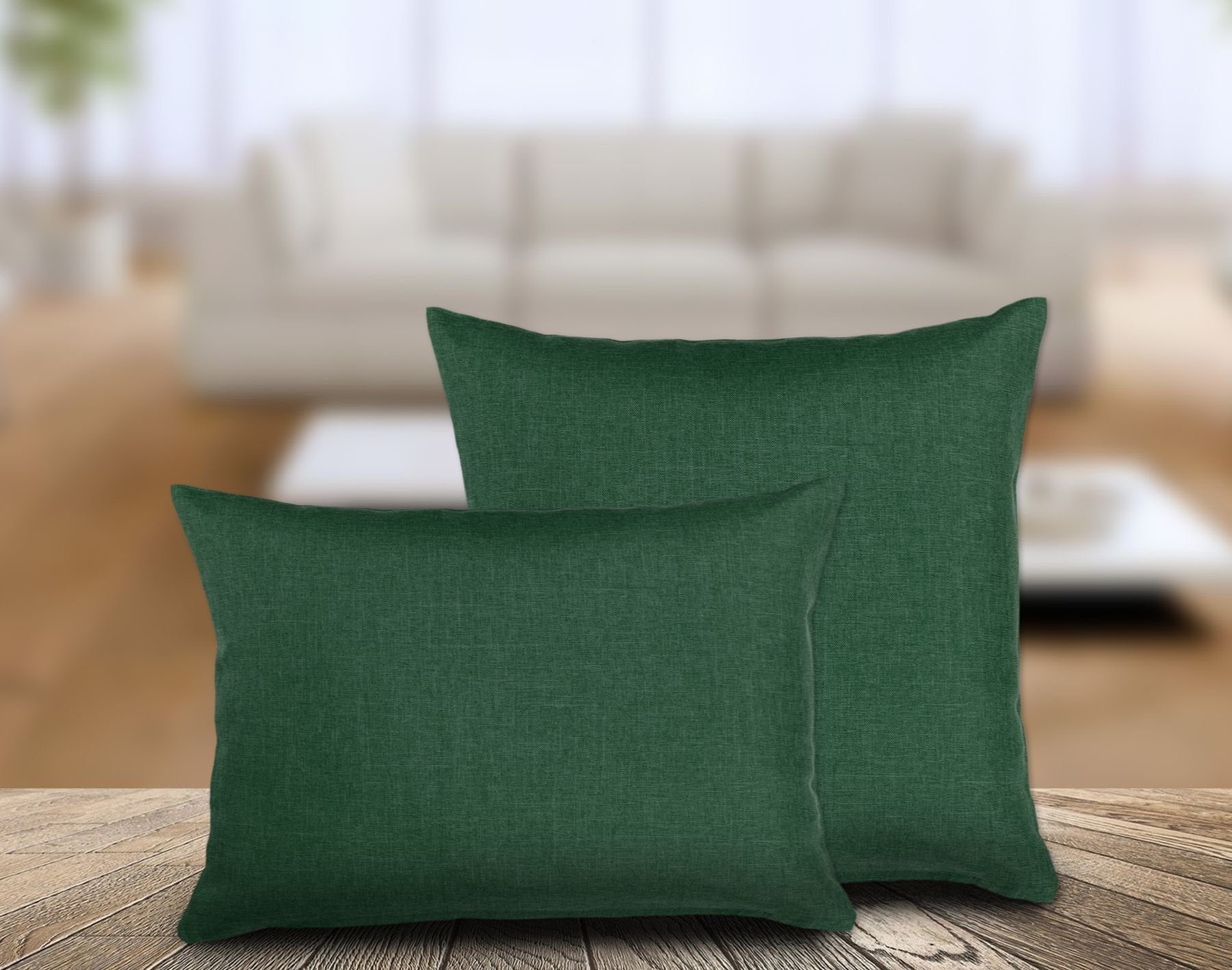 Kissenhüllen Kissenhüllen Leinen Optik, Kissen Kissenbezug Sofakissen, Beautex (2 Stück)