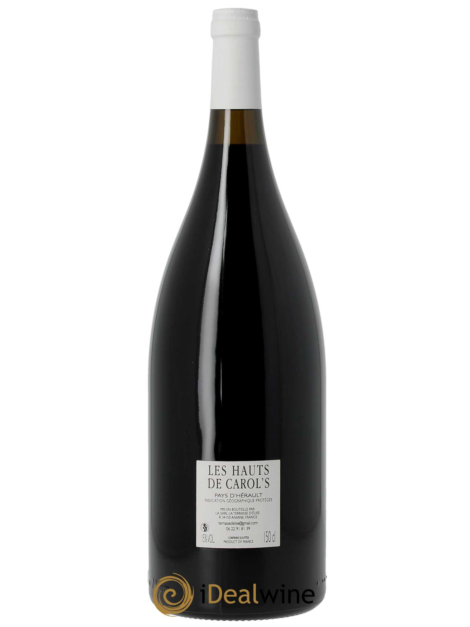 IGP Pays d'Hérault (Vin de Pays de l'Hérault) Les Hauts de Carol's Terrasse d'Elise (Domaine de la)  2020 - Lot de 1 Magnum