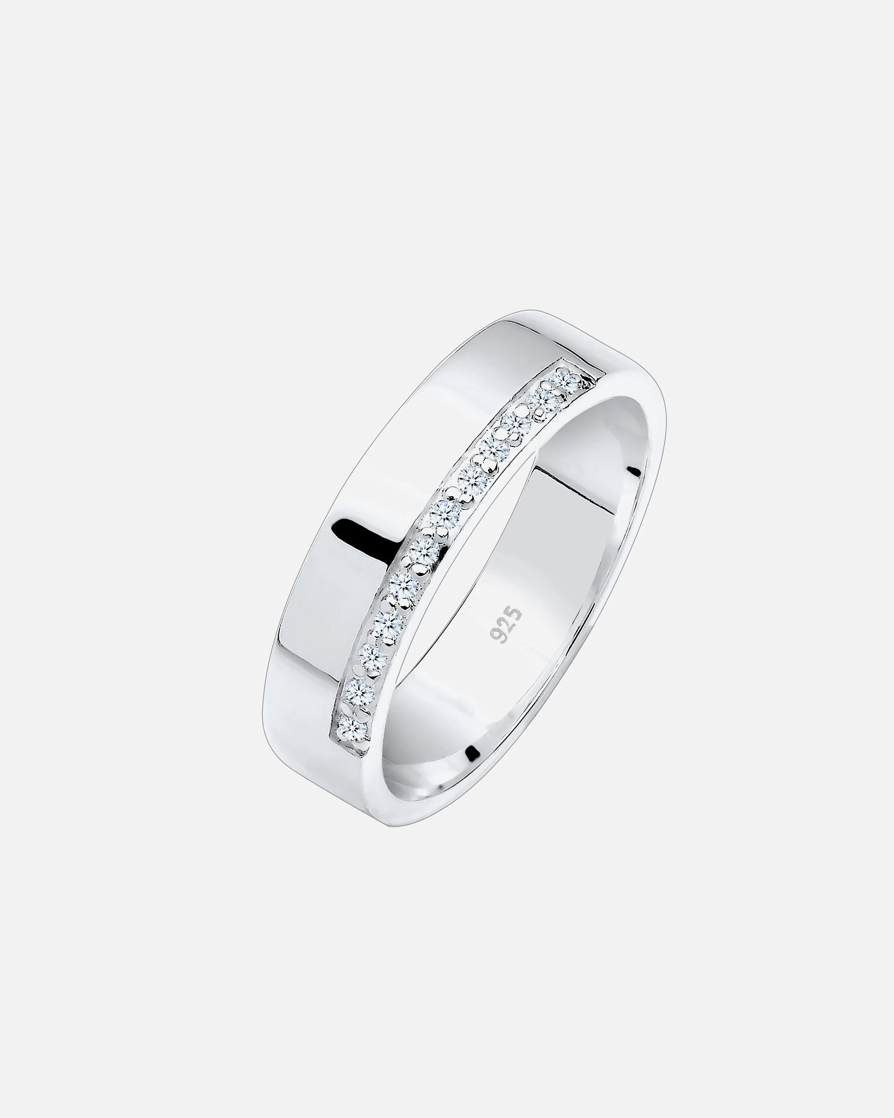 Elli DIAMONDS Prstan z osnovnimi diamanti (0,06 ct) 925 srebro