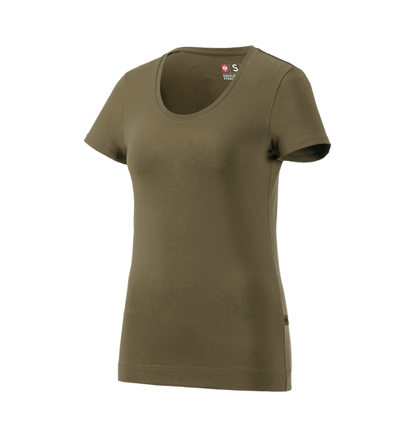 e.s. T-Shirt cotton stretch, Damen