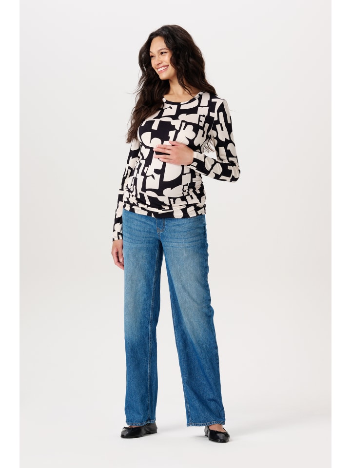 Noppies Langarmshirt Eura in Monochrome All Over Print günstig kaufen