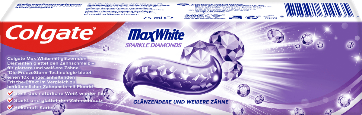 Zahnpasta Max White Sparkle Diamonds, 75 ml