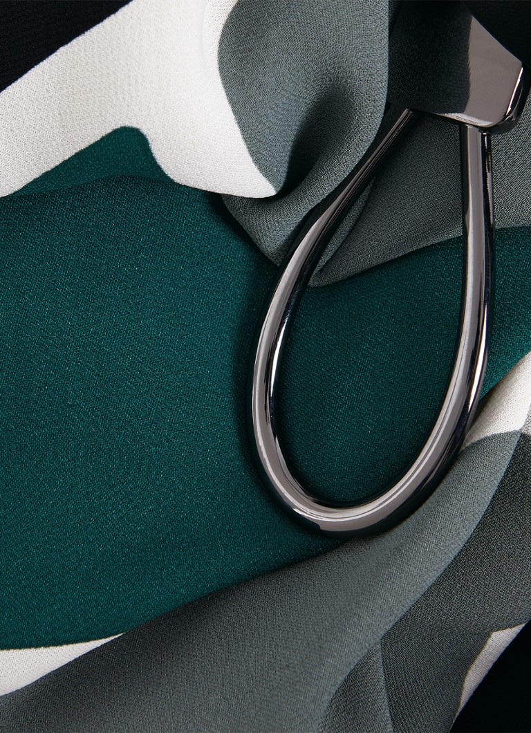 Vestido midi Phase Eight Petite Zaynab con mangas murciélago y cinturón.