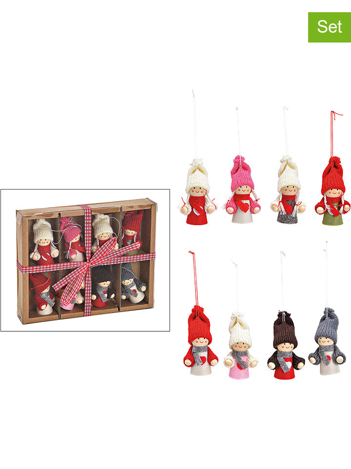G. Wurm 8er-Set: Weihnachtshänger 
